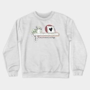 Sincronisity Colored Hand drawn shelf Crewneck Sweatshirt